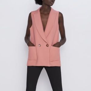 Zara Vest Salmon Color